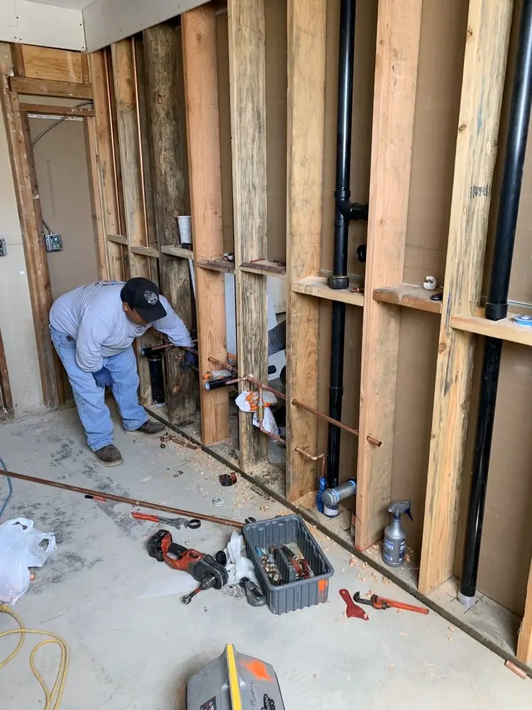 Commercial rough-in plumbing for Gas Line Repair in Arcola